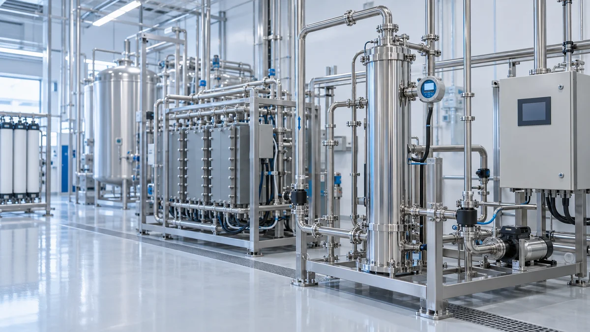 185 nm UV TOC reduction reactor in an ultrapure-water polishing loop