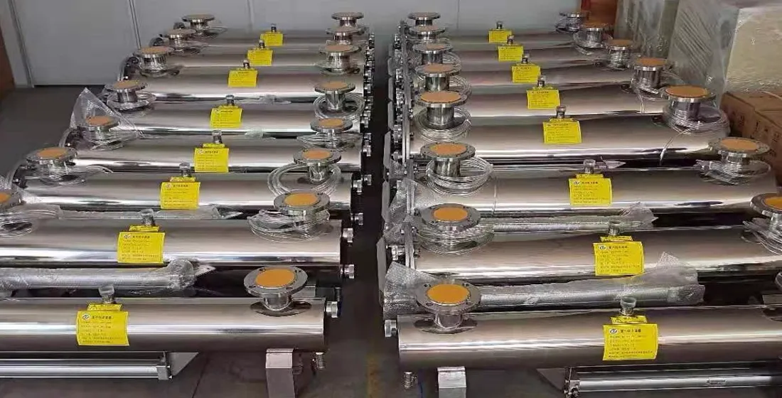 KONCHE UV reactors prepared for industrial water-treatment projects