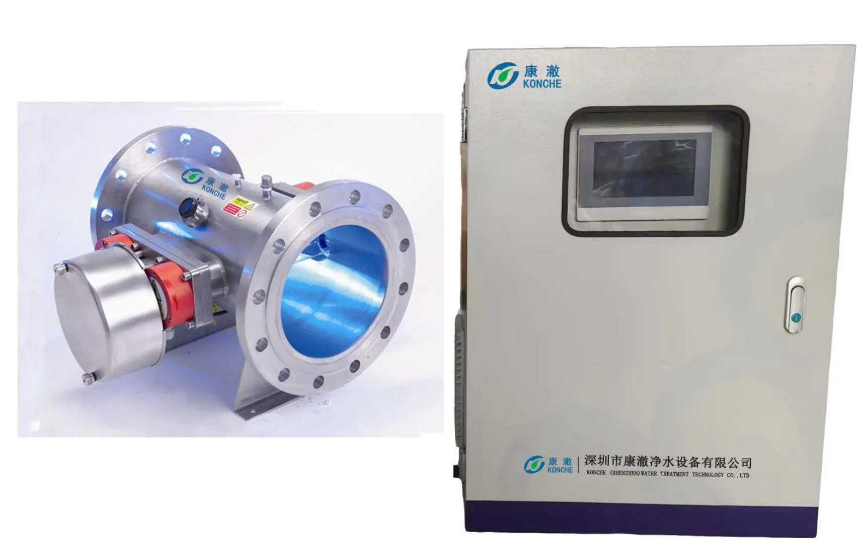 Medium-pressure UV reactor and control cabinet