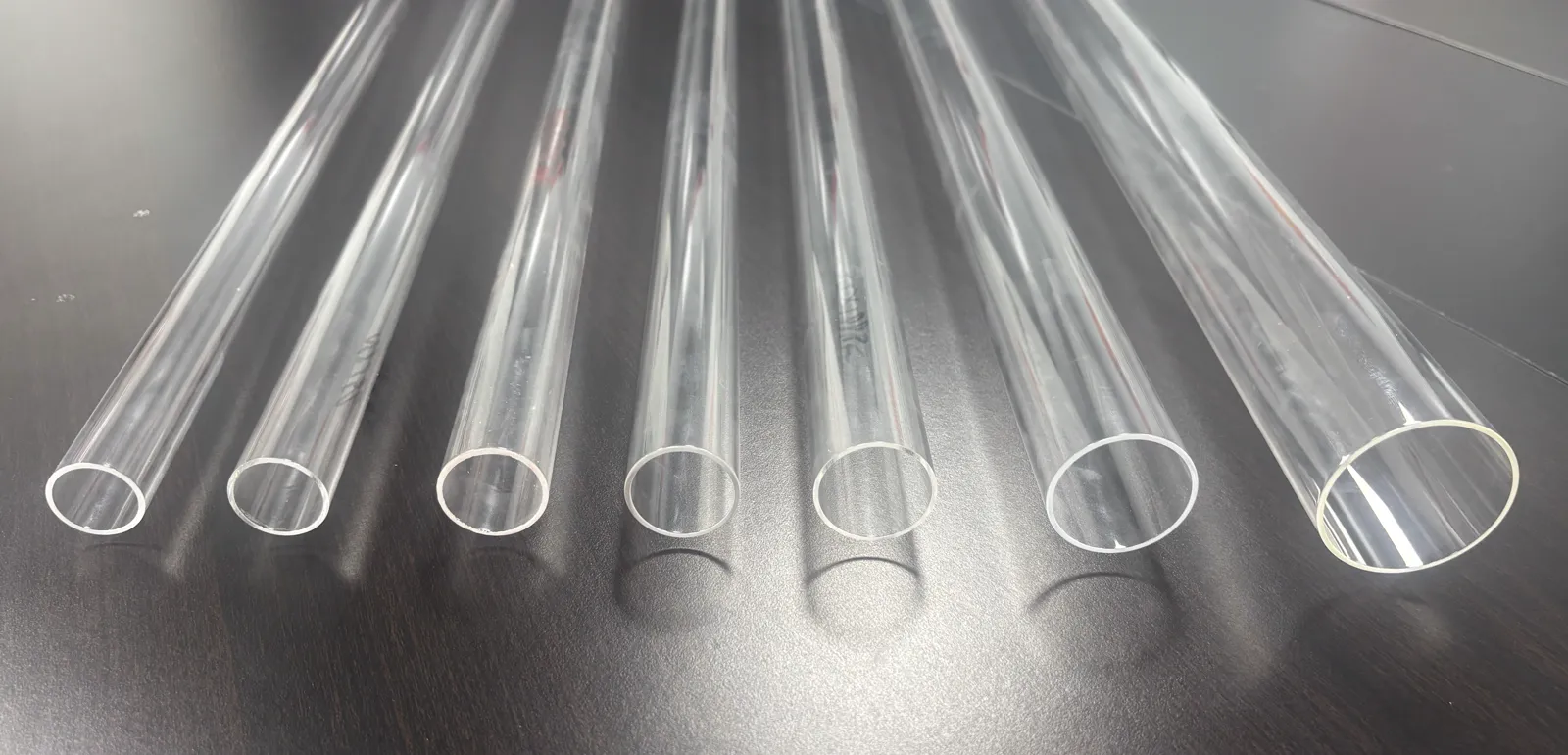 Quartz sleeves in multiple diameters for UV water-treatment reactors