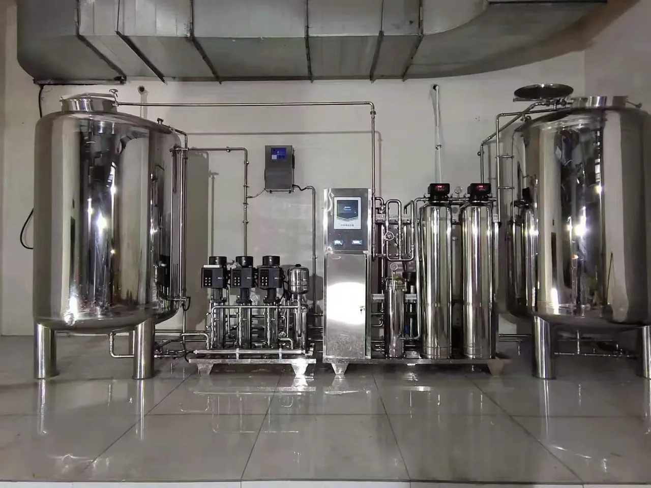KONCHE piped direct drinking water equipment with circulation and UV disinfection