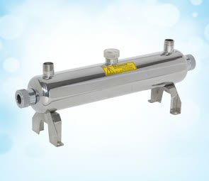 KCS/B double-ended UV sterilizer with sight glass