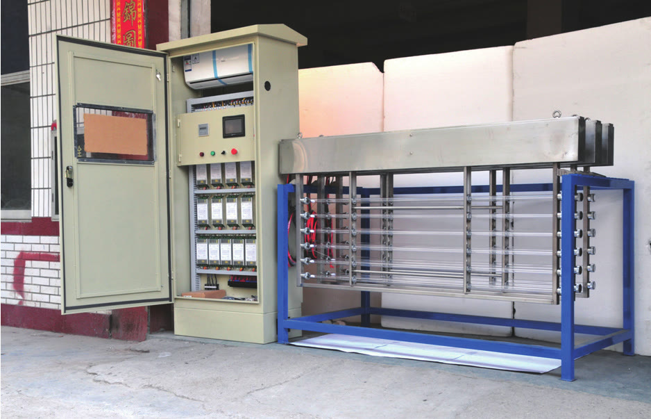 KCW/H open-channel UV modules with control cabinet